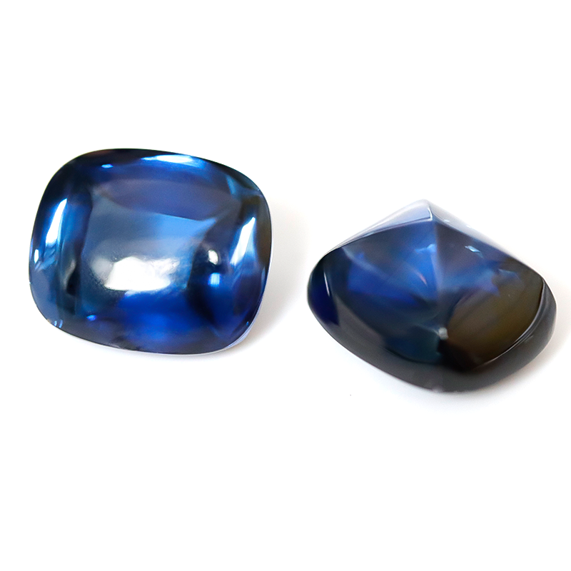 yinzheng Hot sales Sugar-Loaf Cushion Cut  lab grown Royal Blue synthetic diamond