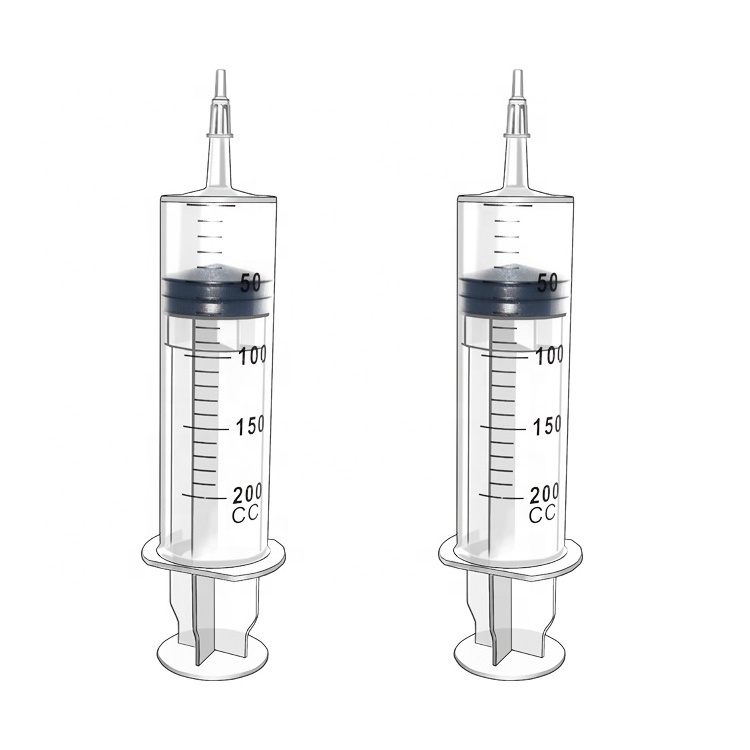 200ml Large Syringe Plastic Handy Stopper Irrigation enema feeding catheter Syringe 200 ml Catheter Tip Forming