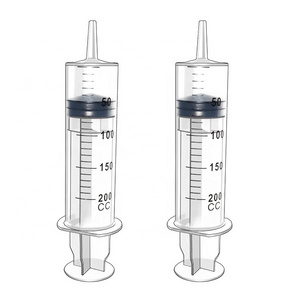 200ml Large Syringe Plastic Handy Stopper Irrigation enema feeding catheter Syringe 200 ml Catheter Tip Forming