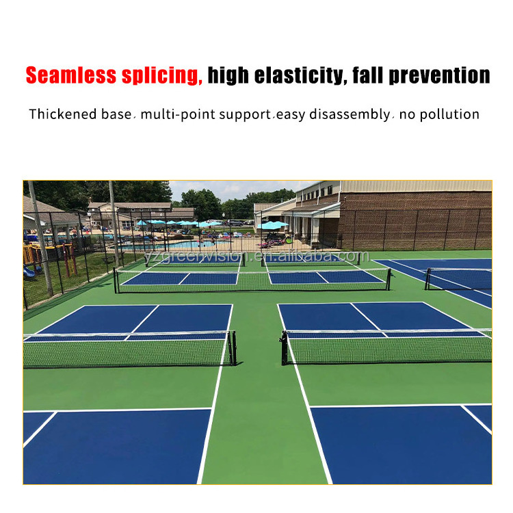 Interlocking PP Floor Tiles Outdoor Pickleball Court Roller Skating Tennis Badminton Basketball Volleyball Court Flooring Mat