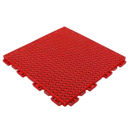 Outdoor portable  basketball court eco friendly PP material interlocking tiles plastic sports floor