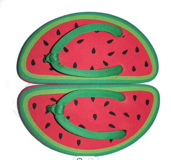 Cute Home Non-slip Flat Shoes Flip Flops Sandals Women Beach Shoes Summer Fruit Cartoon EVA Slippers