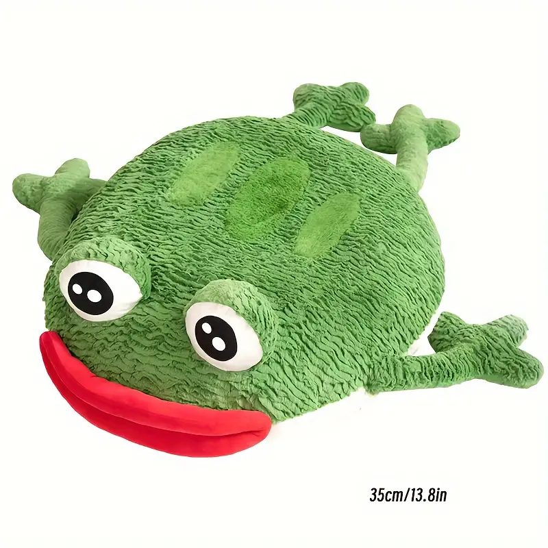 Funny Red Lip Frog Pillow, Soft Sleep Sofa Cushion, Party Gift