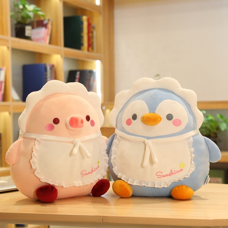 Cartoon Pig Penguin Seal Duck Bear Plush Toys Stuffed Doll Lovely Animal Children Doll