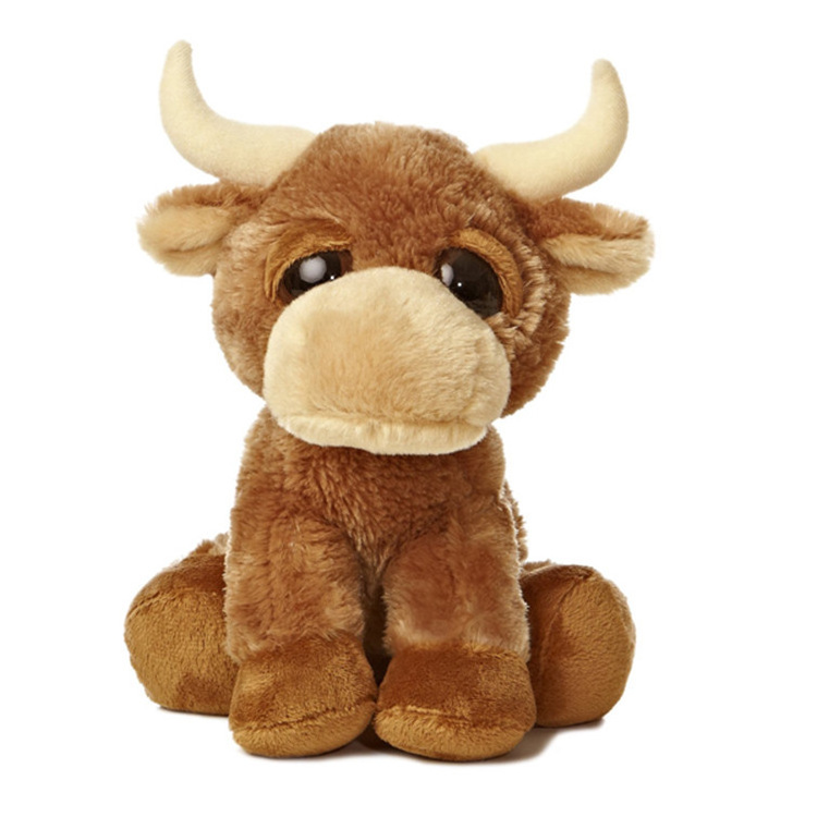 Dropshipping Creative Plush Toy Cute Yak Doll Lifelike Plush Toys Yak