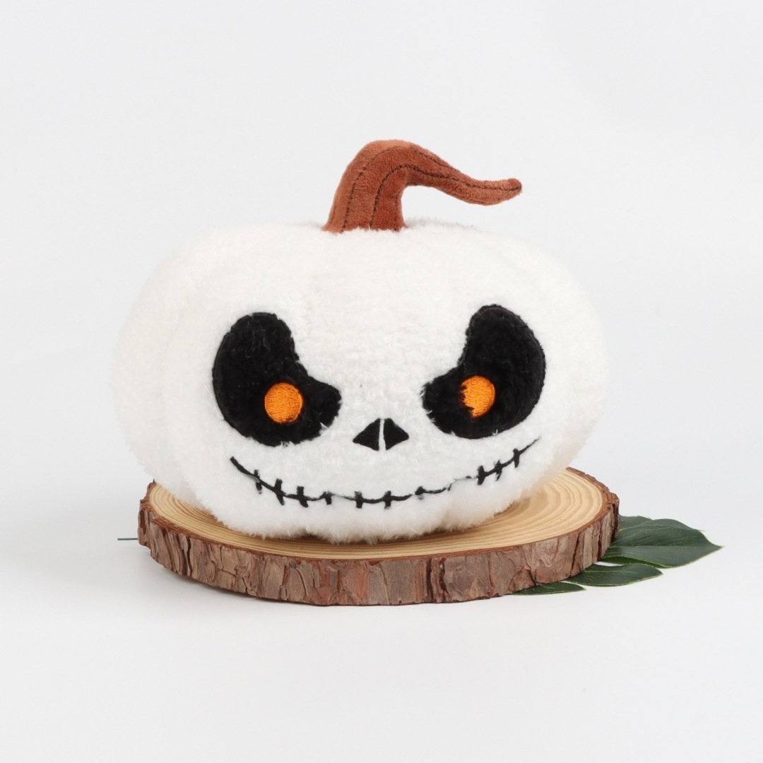 New Arrival Halloween Plush Toy Halloween White Skeleton Pumpkin Toy