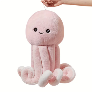 16" Cute Giant Pink Octopus Plush,Large Octopus Stuffed Animals Toy Doll For Kids Birthday,Valentine,Christmas