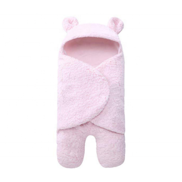 Newborn Cute Cotton White Sleeping Blanket Boy Girl Wrap Winter Swaddle Cashmere Baby Blanket