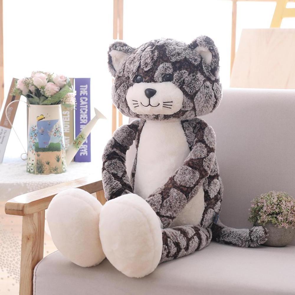 50cm Black Gray Animal Plush Toys Lovely Anime Cat Doll Birthday Gift for Children cat doll Cat Plush Toy