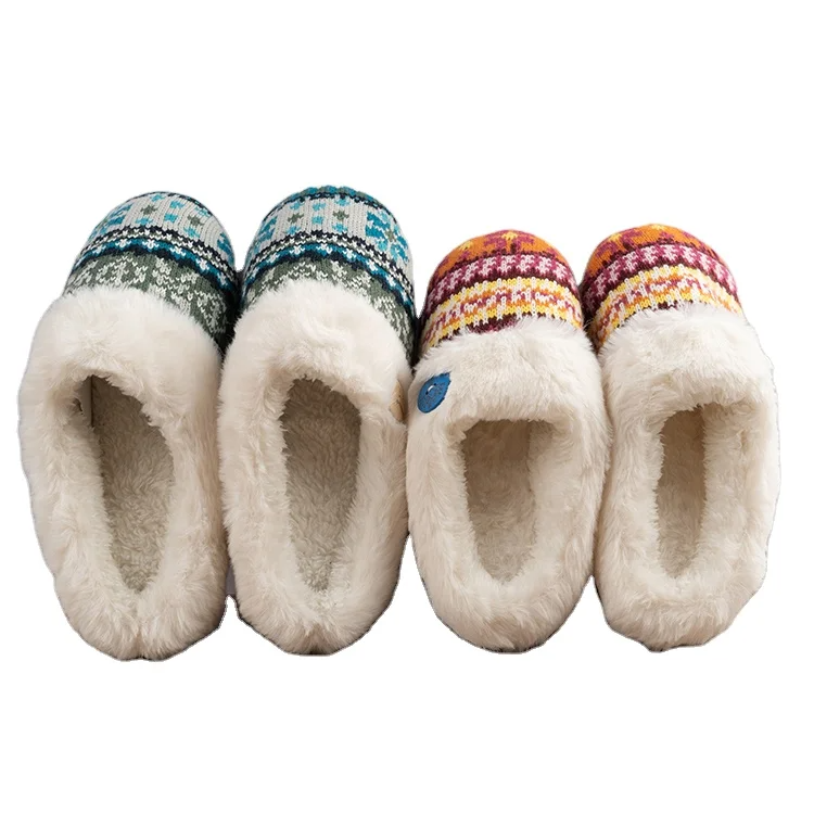 Essential In Winter Slippers Resist Cold And Keep Warm Furry Plush Indoor home slippers women's