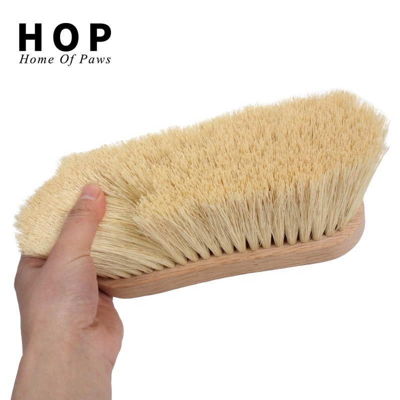 Factory Wholesale Custom Logo Horse Care Products Wooden Horse Grooming Brush