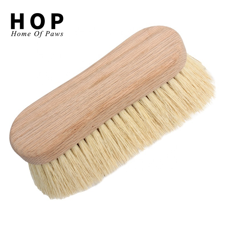 Factory Wholesale Custom Logo Horse Care Products Wooden Horse Grooming Brush