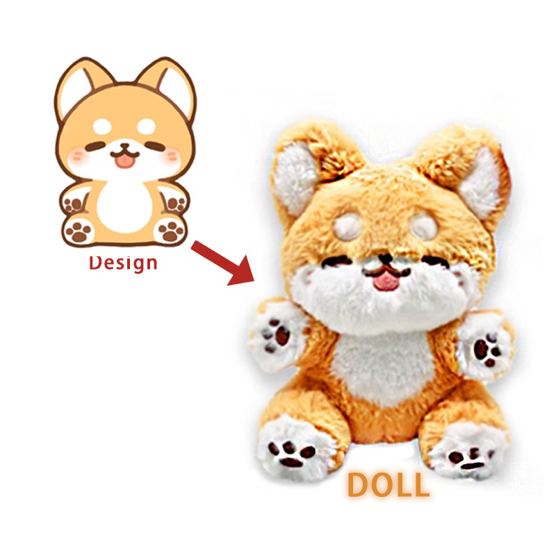 Stuffed custom plush Dogs Toys Stuffing Animals Pet Toys Wholesalers Soft Baby Anime custom plush Dolls Custom Plush Toys