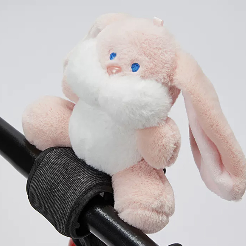 Custom kids bike handle bar protect cover kids bicycle accessories stuffed animals plush toy