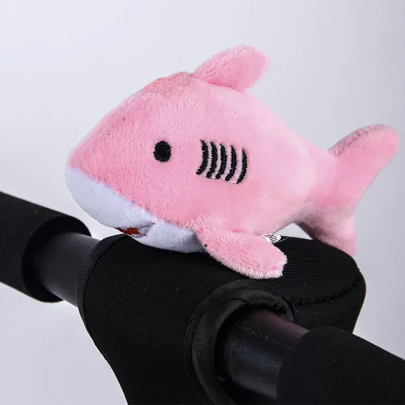 Custom kids bike handle bar protect cover kids bicycle accessories stuffed animals plush toy