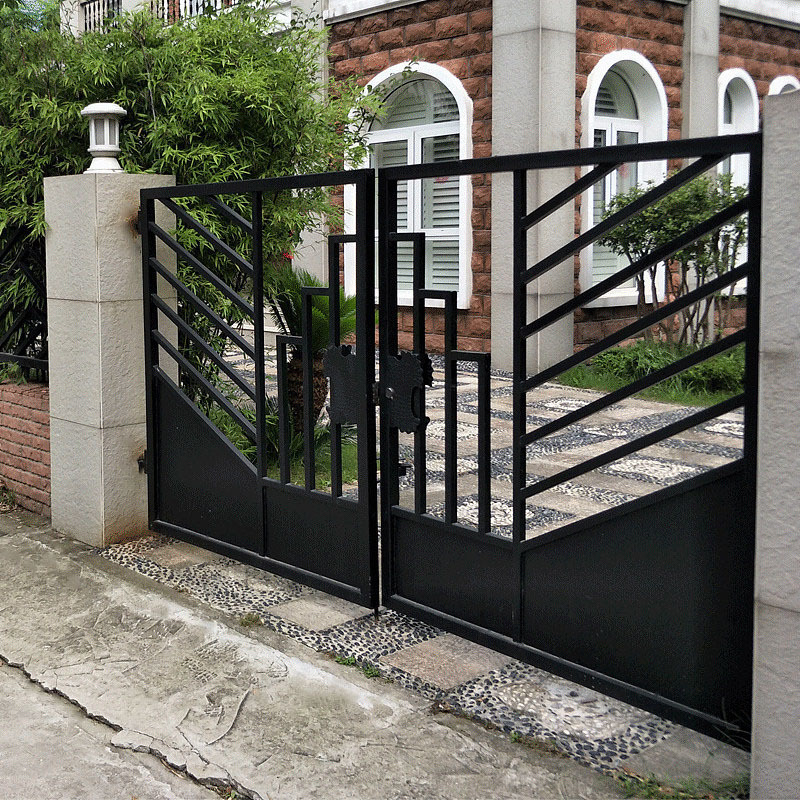 Factory Customized Luxury Aluminum Alloy Double-Door Villa Gate Aluminum Art Gate Precision Cast Aluminum Gate Entrance Door