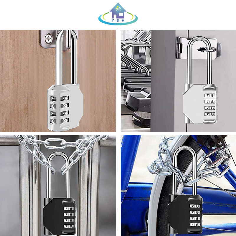 American security digital combination Keyless locker Gym Cabinet Home hardening long yoke padlock