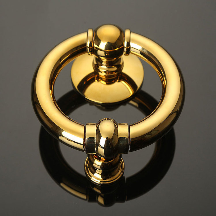 Simple main entrance door ring knocker Gold durable knock ring handle