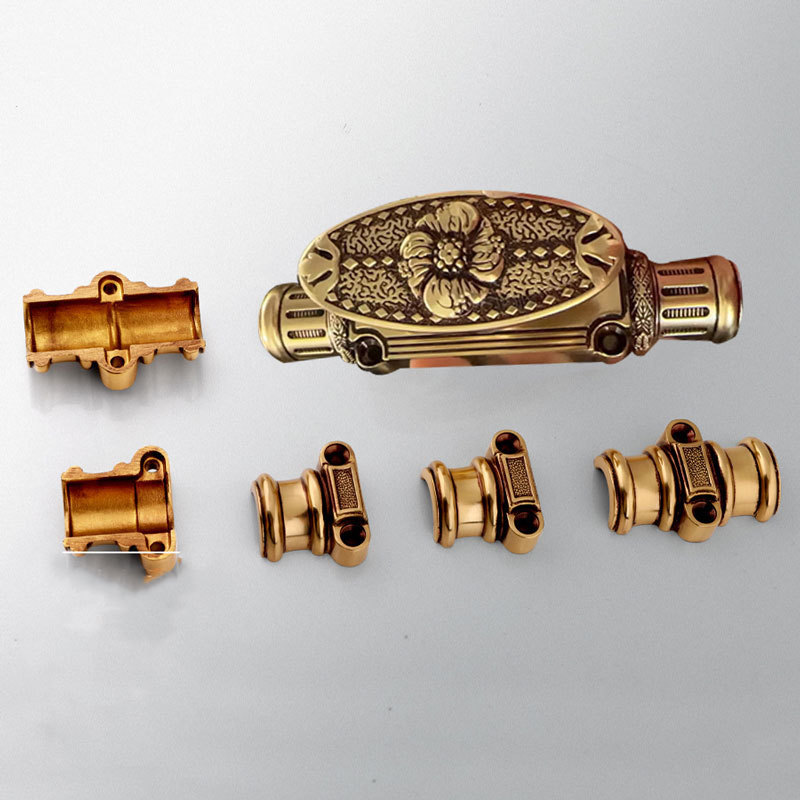 Brass European style door open bolt Luxury long and customizable size entry door open bolt