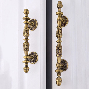 American luxury brass cabinets Wardrobe drawer handles Kitchen locker bronze furniture door handles