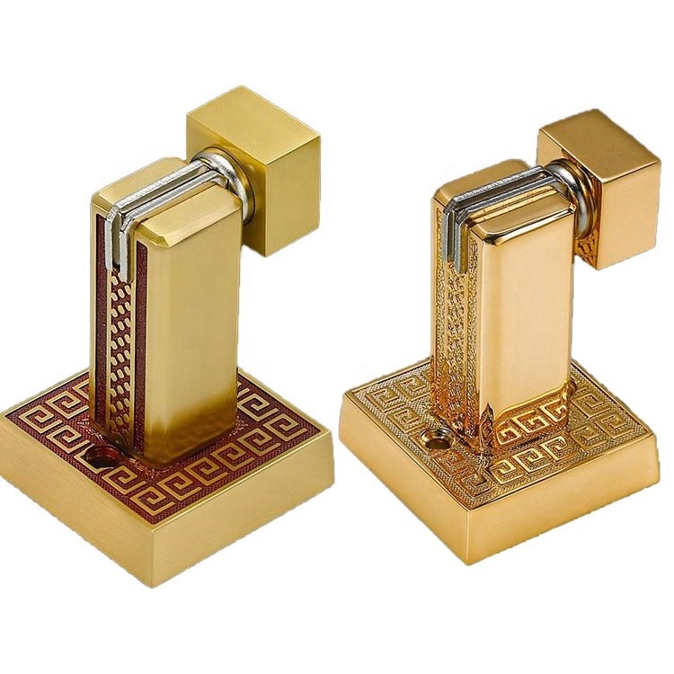 European pure copper corrugated ground suction door and wall door stop door resistance