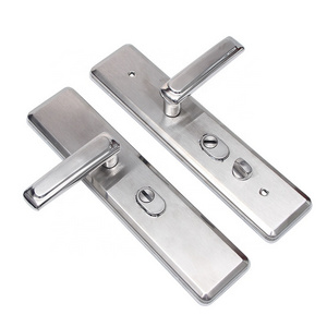 Modern alloy thick door plate lock handles 304 stainless steel and silent door lock handles are used for interior doors