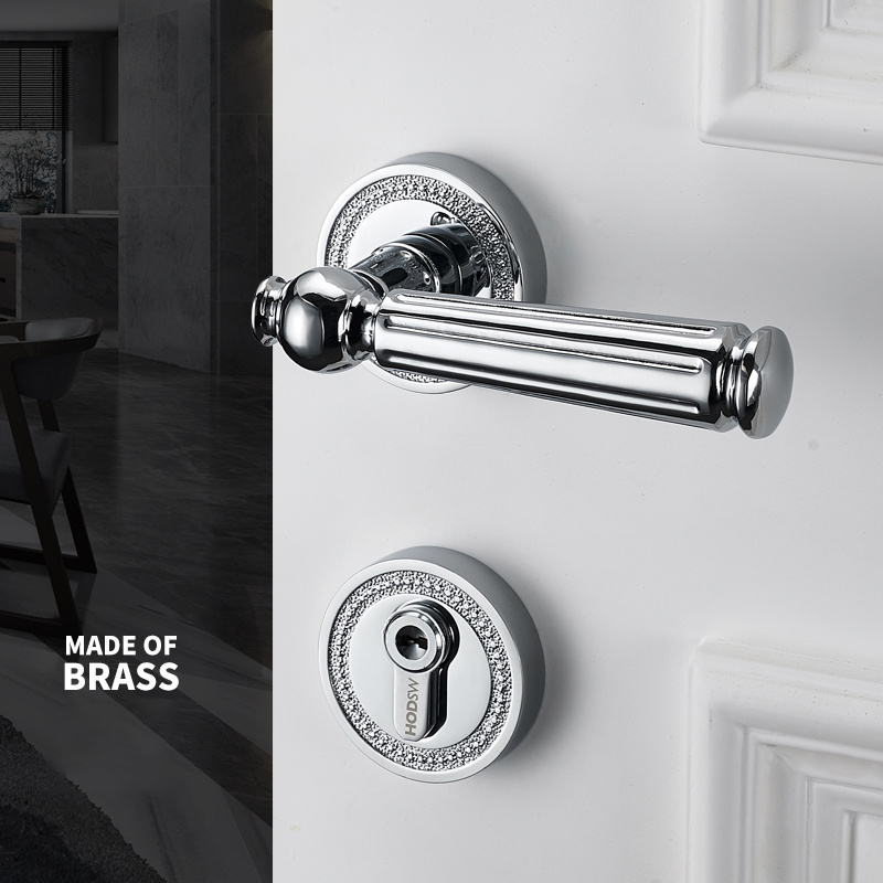 YZH best selling and good quality exquisite style full brass  split lock for interior door