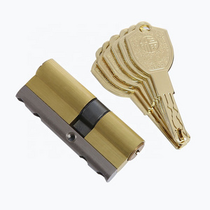 High security anti-cutting lock core Good quality anti-theft 70mm solid brass lock barrel