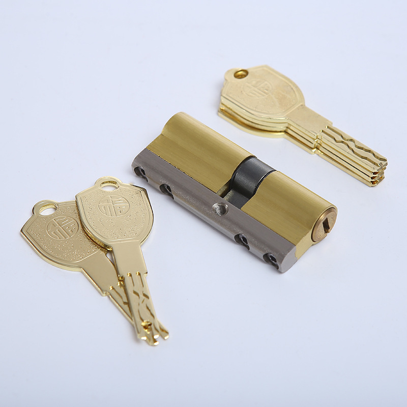 High security anti-cutting lock core Good quality anti-theft 70mm solid brass lock barrel