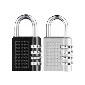 Spot wholesale zinc alloy large 4-bit combination lock luggage case bag gym mechanical password padlock