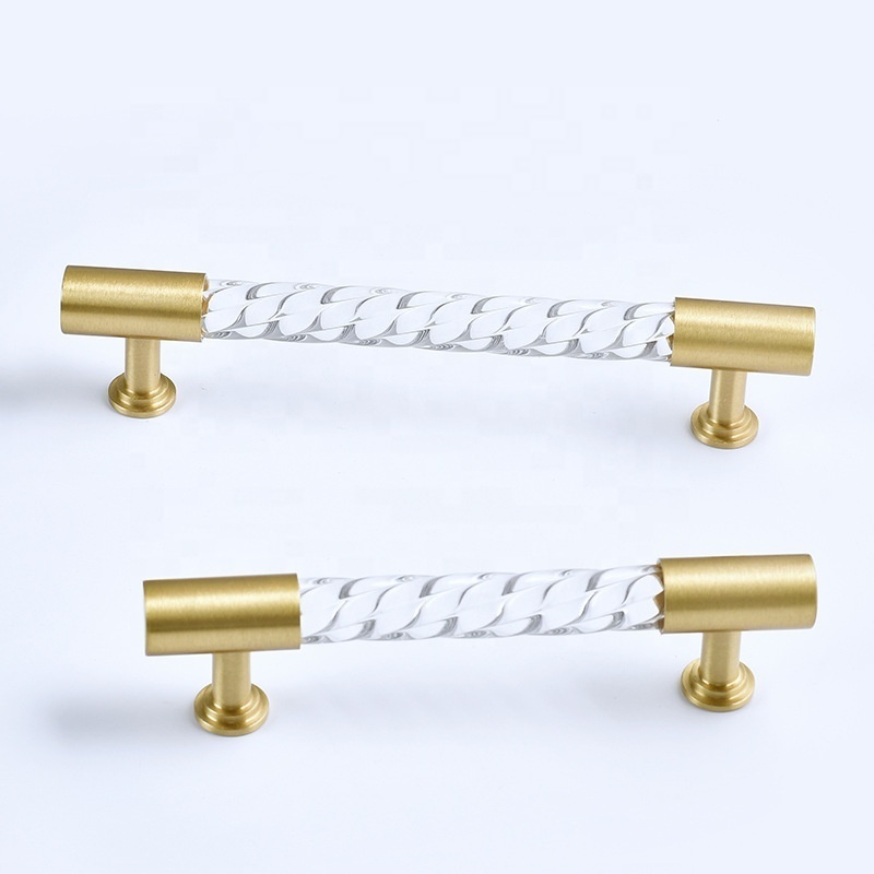 Acrylic Drawer Pulls Crystal Clear Dresser Pulls Decorative Cabinet Hardware for Kitchen Handle