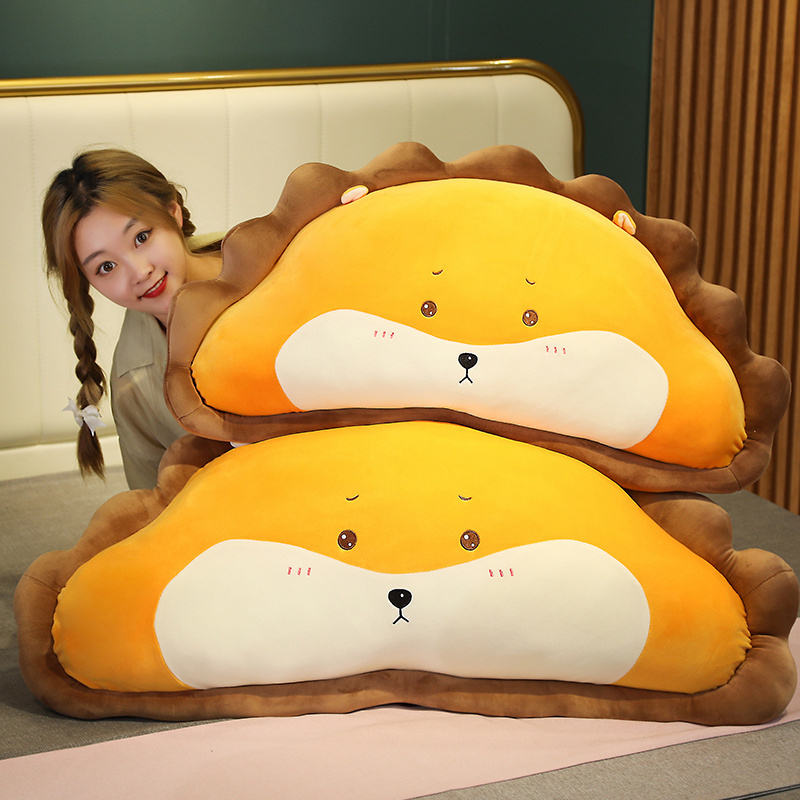 hot sale customized design cute forest animal cat lion hamster pig dinosaur plush toy long sleeping pillow