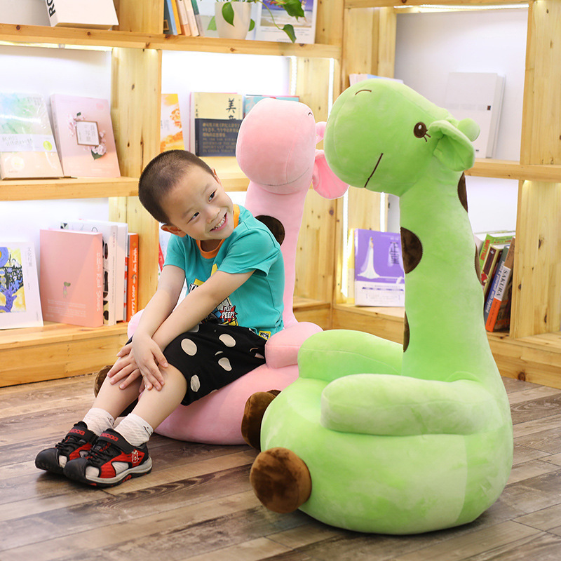 High-quality large giraffe plush toys wholesale spotted deer doll promotional gifts creative colorful fawn figures Animal  sofa