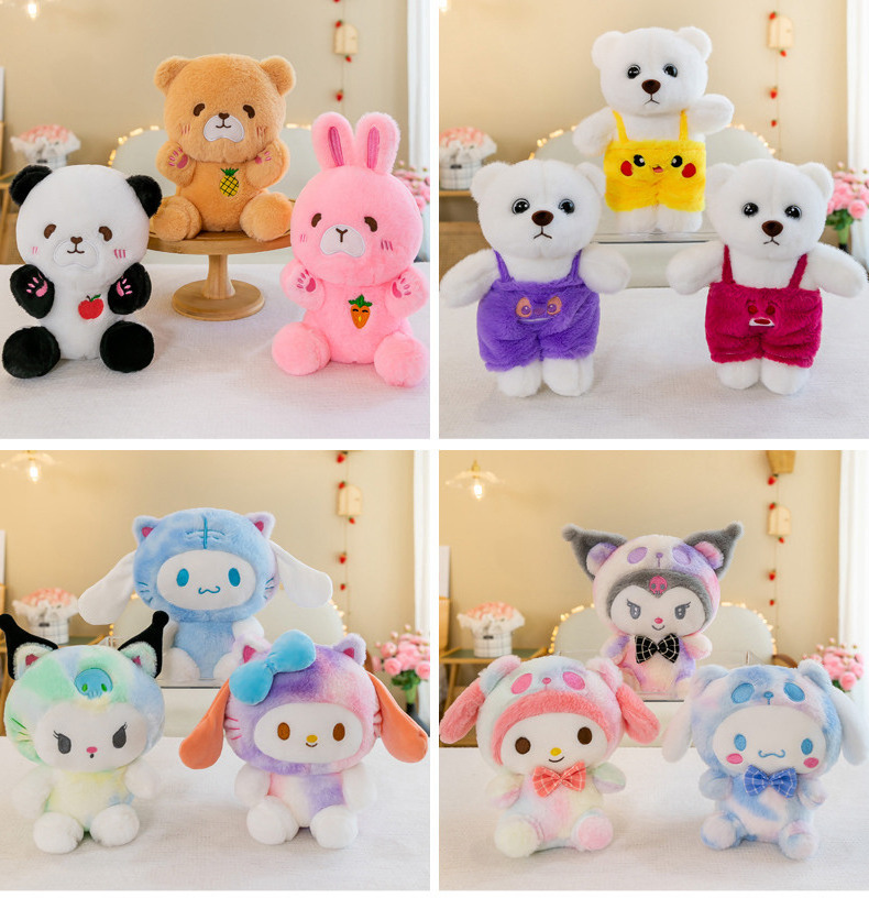 plush toy manufacturer peluches al por mayor custom 10cm claw machine doll 15cm-30cm claw machine toys plush