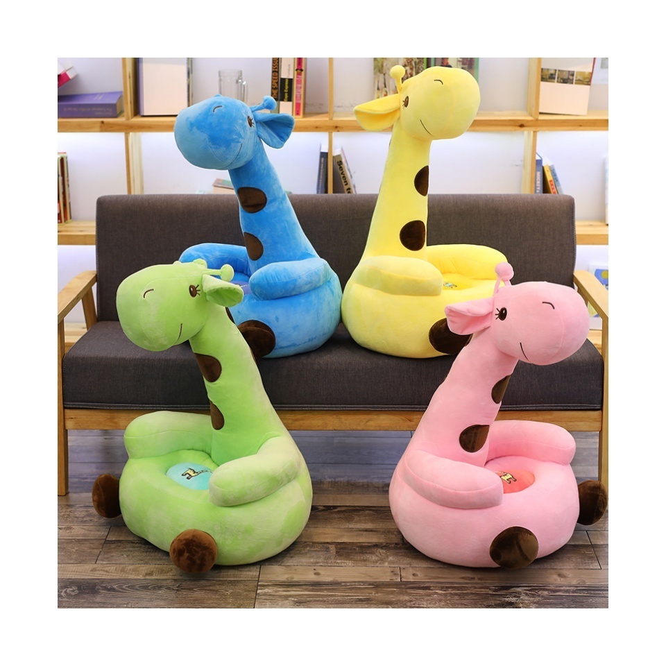 High-quality large giraffe plush toys wholesale spotted deer doll promotional gifts creative colorful fawn figures Animal  sofa