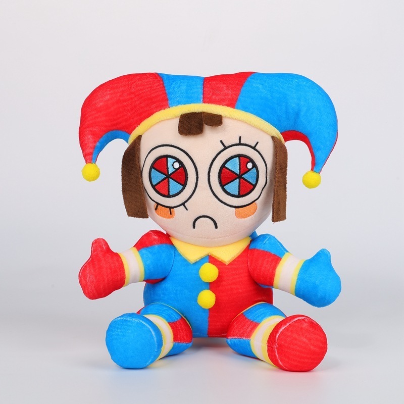 Custom The Amazing Digital Circus Clown Plush Stuffed Toys Cartoon Dolls peluches Stuffed Animal Figure Joker Pomni Jax doll