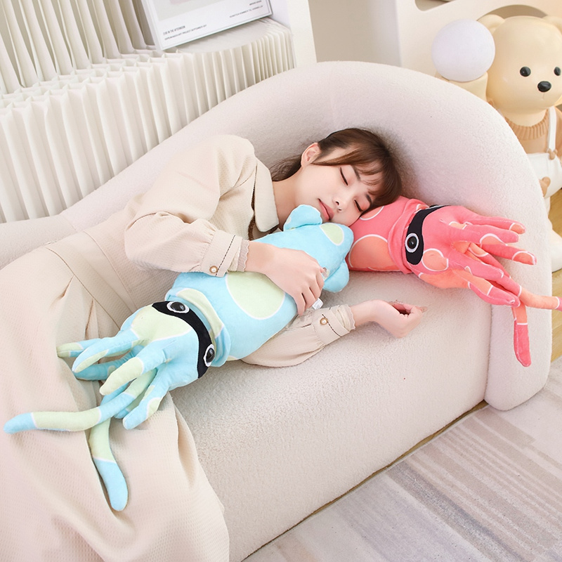 bulk soft custom cushion bed stuffed big size giant squid sea animals plush toys octopus plush pillow