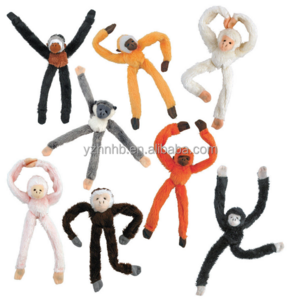 Plush Baby Monkey Educational Fridge Magnets Toys WIth Long arms and legs for europe market