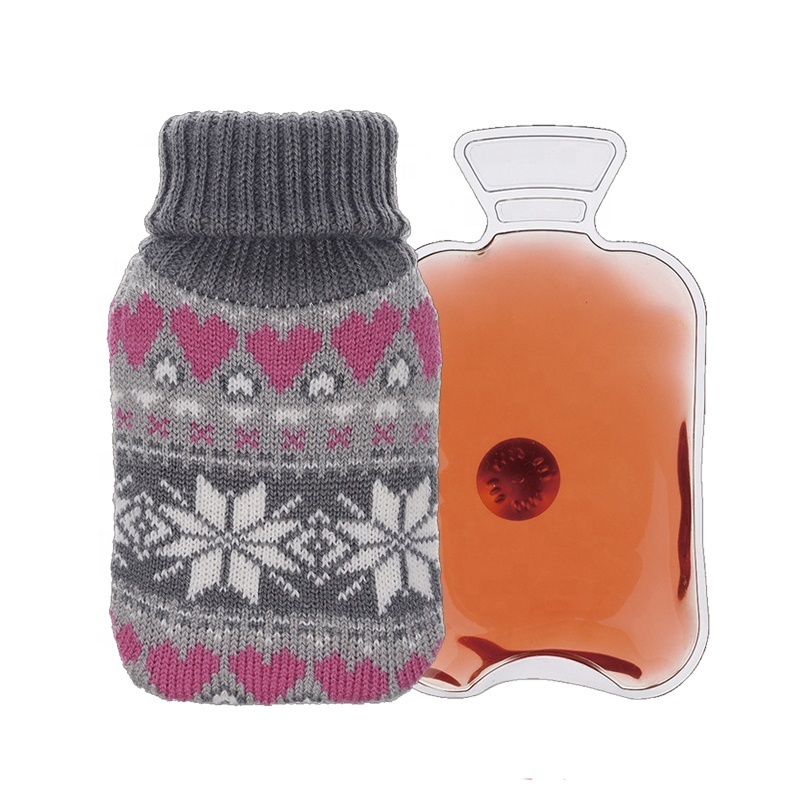 knit cover for hot water bag hand warmer click activated heat pack hot cold gel pack