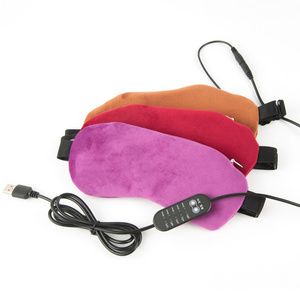 wholesale custom travel sleeping polyester heated dry usb eye mask