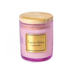 hot sale handmade decorative private label mini luxury glass soy wax scented candles in bulk