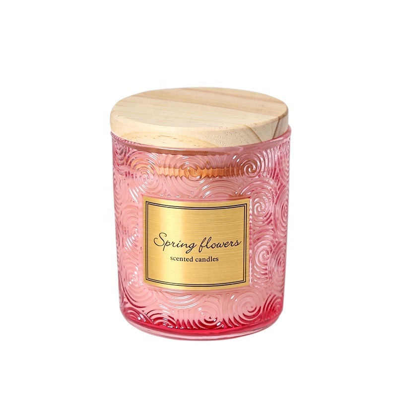 hot sale handmade decorative private label mini luxury glass soy wax scented candles in bulk