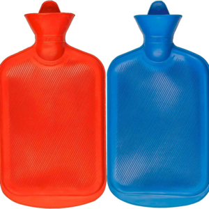 2 Liter Natural Rubber Hot Water Bottles for Hot Compress and Heat Therapy Pain Relief Heating Pad Random Colors