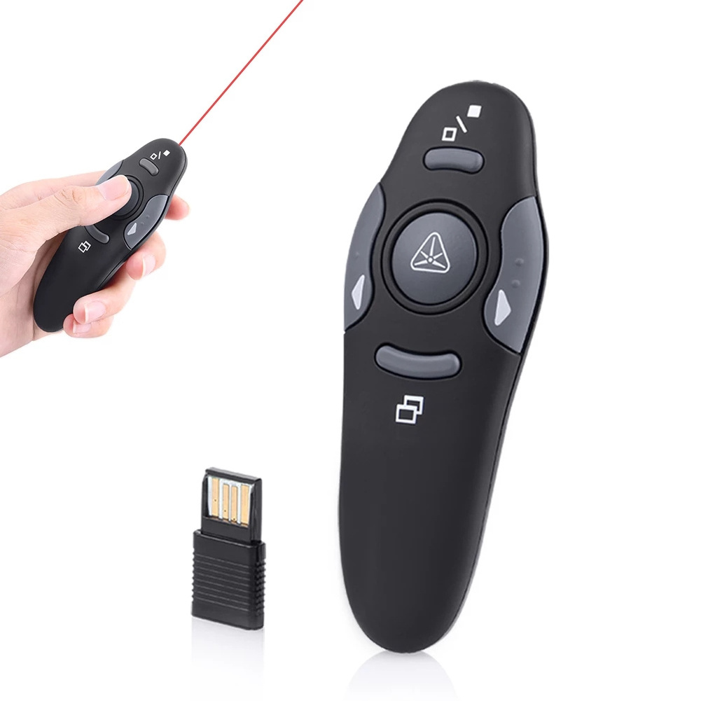 Wireless Laser Pointer Presenter Powerful Laser Pen Red 2.4G RF USB Flip Wireless PPT Presentation Remote Control Lazer Pointers