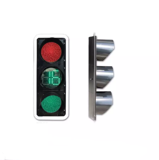 200/300/400mm Solar Controller LED Traffic Signal Light with Countdown Timer 300mm red green traffic signal light LED wholesale