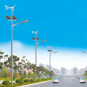 Hepu Turbine Wind Solar Hybrid Street Light 60W LED Lamps Outdoor Solar Street Light