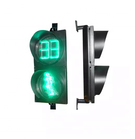 200/300/400mm Solar Controller LED Traffic Signal Light with Countdown Timer 300mm red green traffic signal light LED wholesale