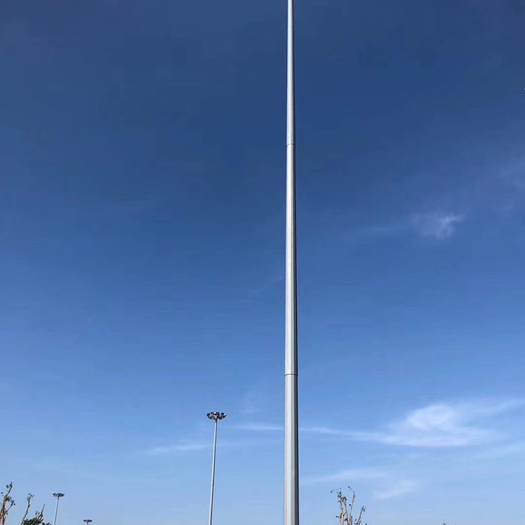 15m to 18m high mast solar street pole light for South Africa