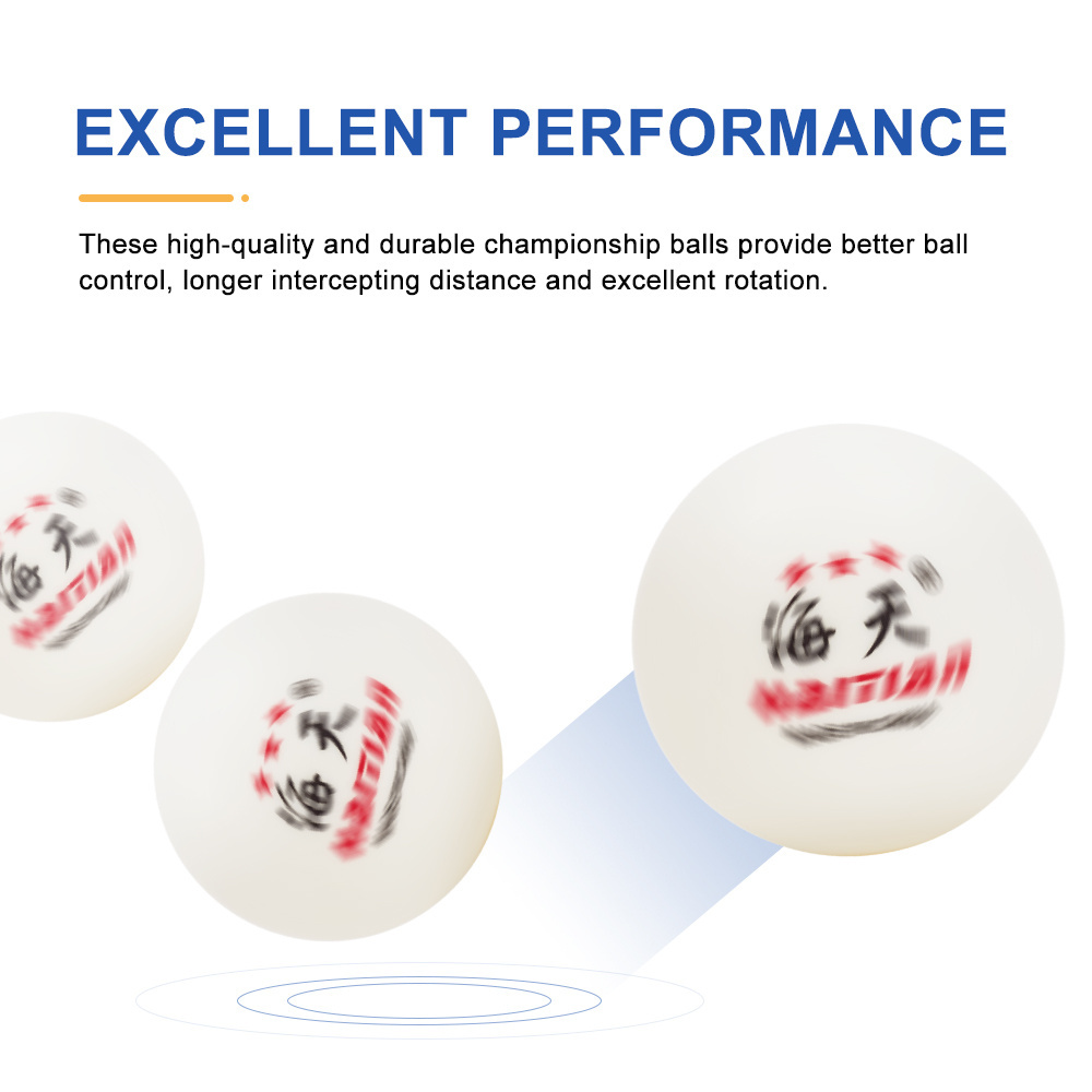 Customization ittf approved 3 Stars Ping-Pong Balls OEM Custom Print Logo 40+ White Table Tennis Ball