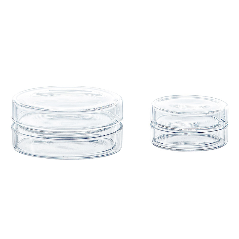 Laboratory 60 75 90 100 120mm glass Sterilized bacteria Cell Culture Dish Petri Dish with lid